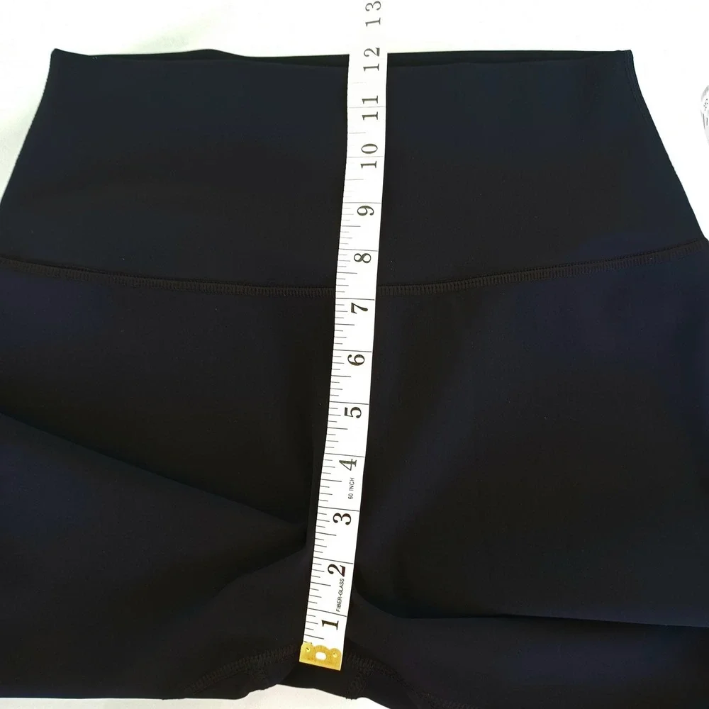 Alo Yoga Black Ripped Warrior High Waist‎ Leggings Slashed Cutout Women Size M